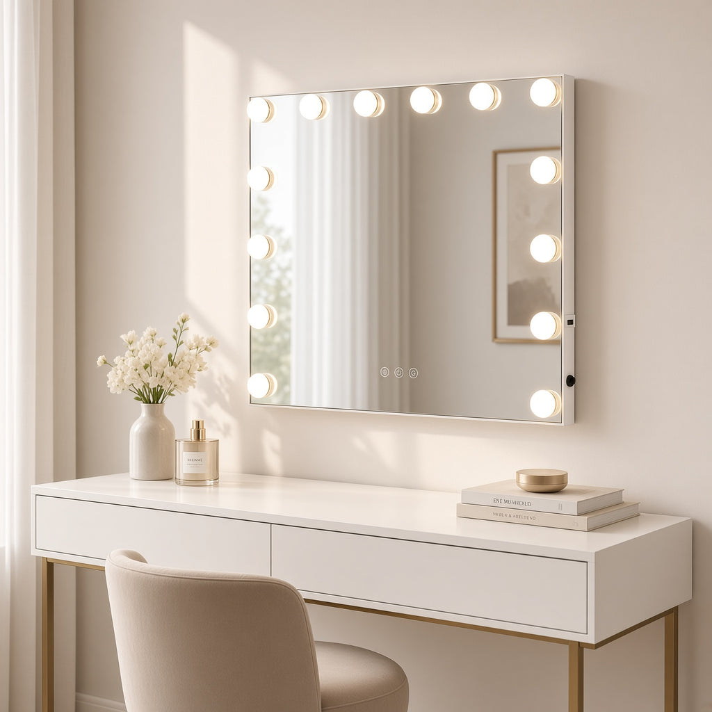 Make-up LED OGLEDALO Hollywood S6H02, 80 × 60 cm – 4. pogled